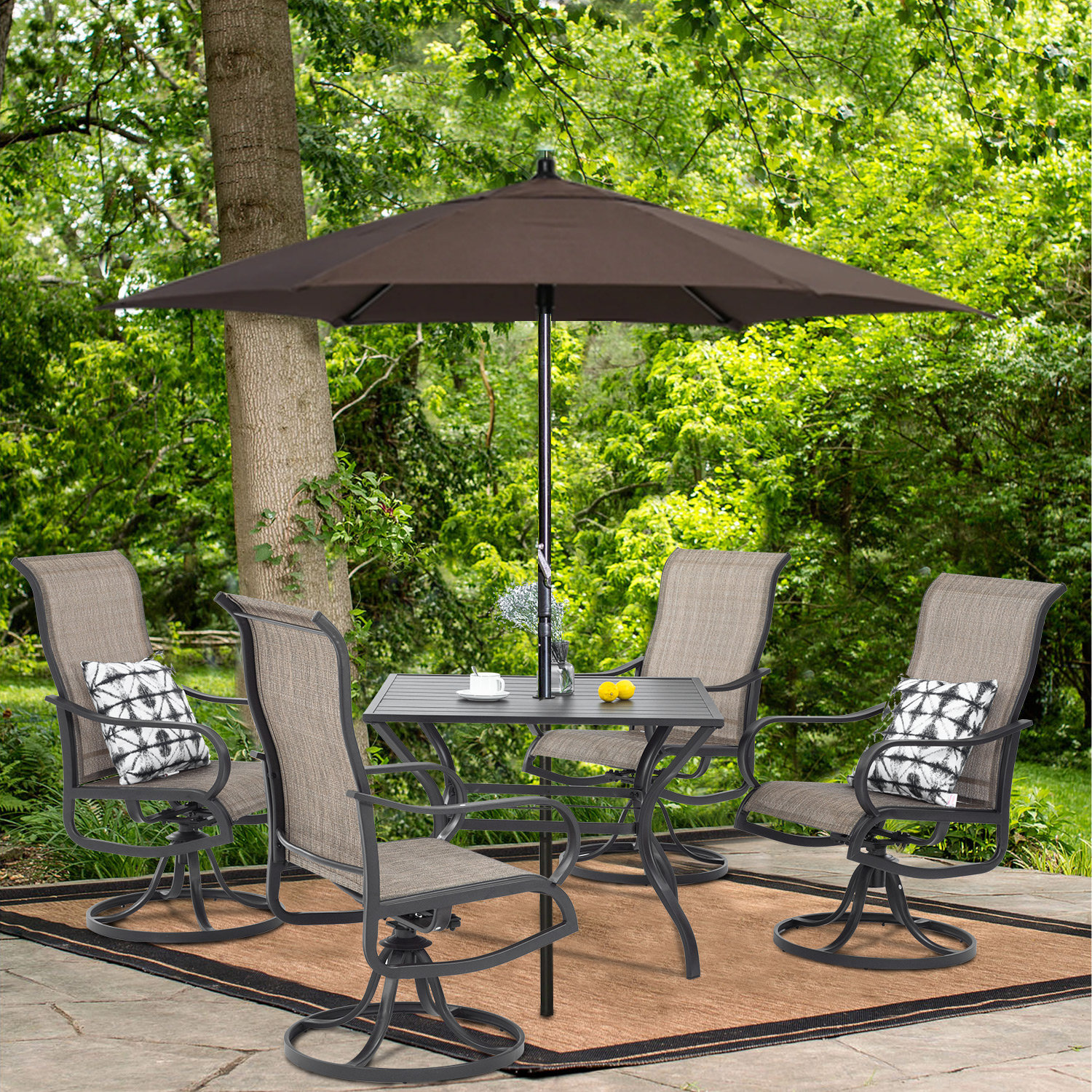 Latitude Run? Leisure Square 4 - Person Outdoor Dining Set & Reviews Latitude Run? Leisure Square 4 - Person Outdoor Dining Set & Reviews